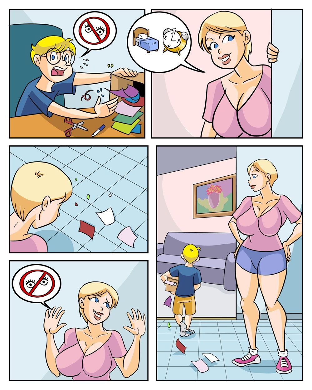 Mom son porno comics